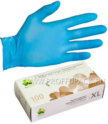 Нитриловые перчатки "Клевер", размер XL
