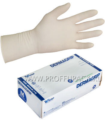 Латексные перчатки Dermagrip Extra, размер М