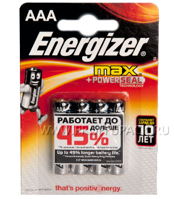 Батарейки Energizer Max LR3 ААА, alkaline, 8 шт.