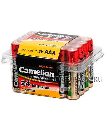 Батарейки Camelion Plus LR3, AAA, alkaline, 24 шт.