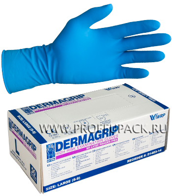 Латексные перчатки Dermagrip High Risk, размер М